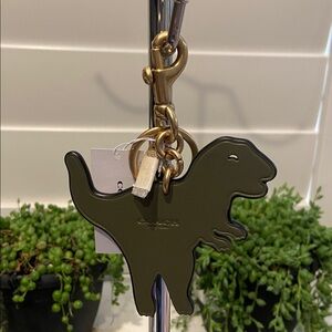 Coach NWT Leather Rexy Bag Charm